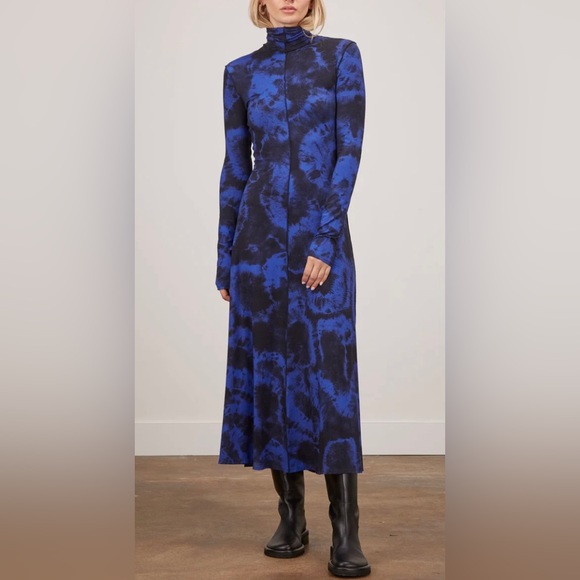 PROENZA SCHOULER
WHITE LABEL
Marble Jersey Turtleneck Dress in
Ultramari… - Picture 2 of 13